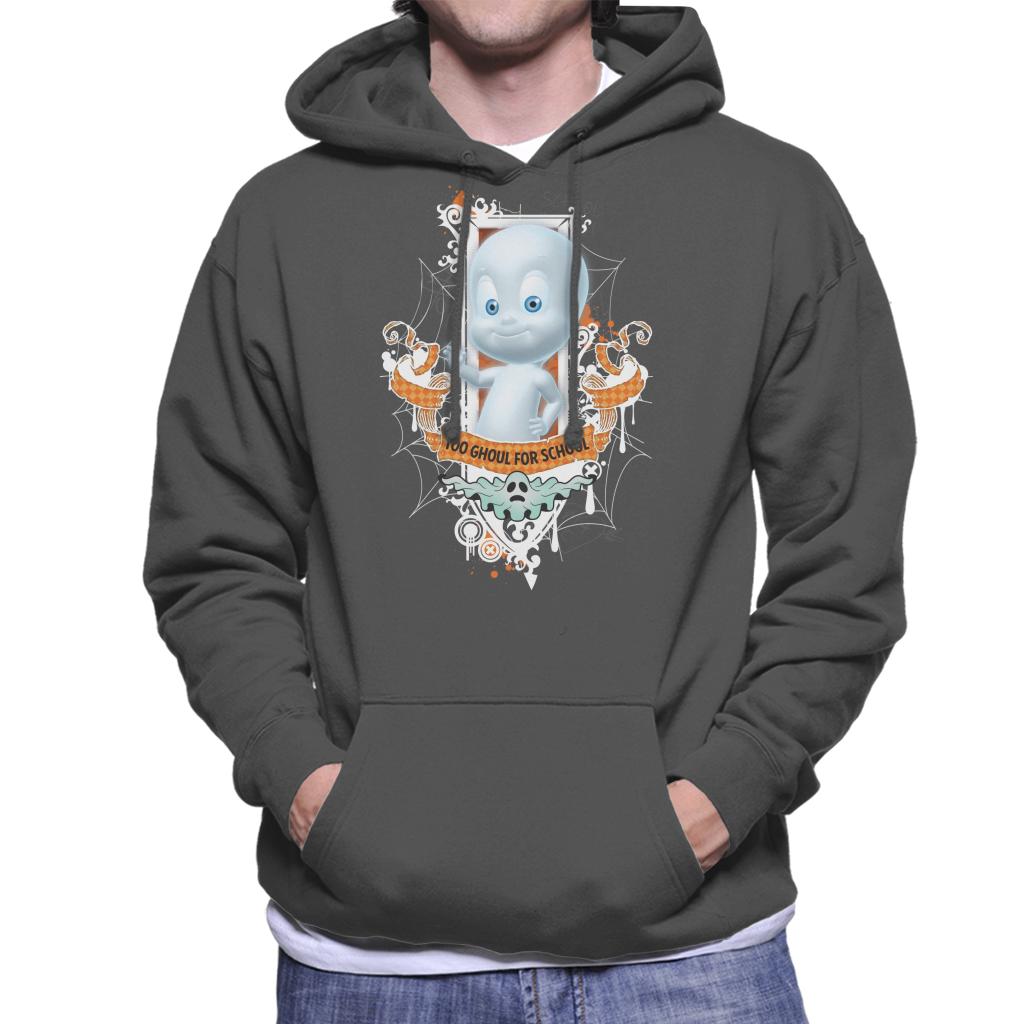 Casper The Friendly Ghost Too Ghoul For School Men's Hooded Sweatshirt-ALL + EVERY