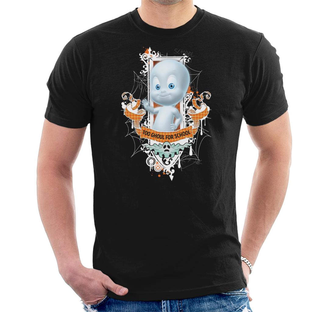 Casper The Friendly Ghost Too Ghoul For School Men's T-Shirt-ALL + EVERY