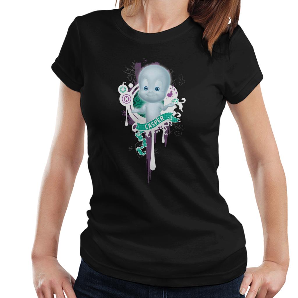 Casper The Friendly Ghost School Emblem Women's T-Shirt-ALL + EVERY