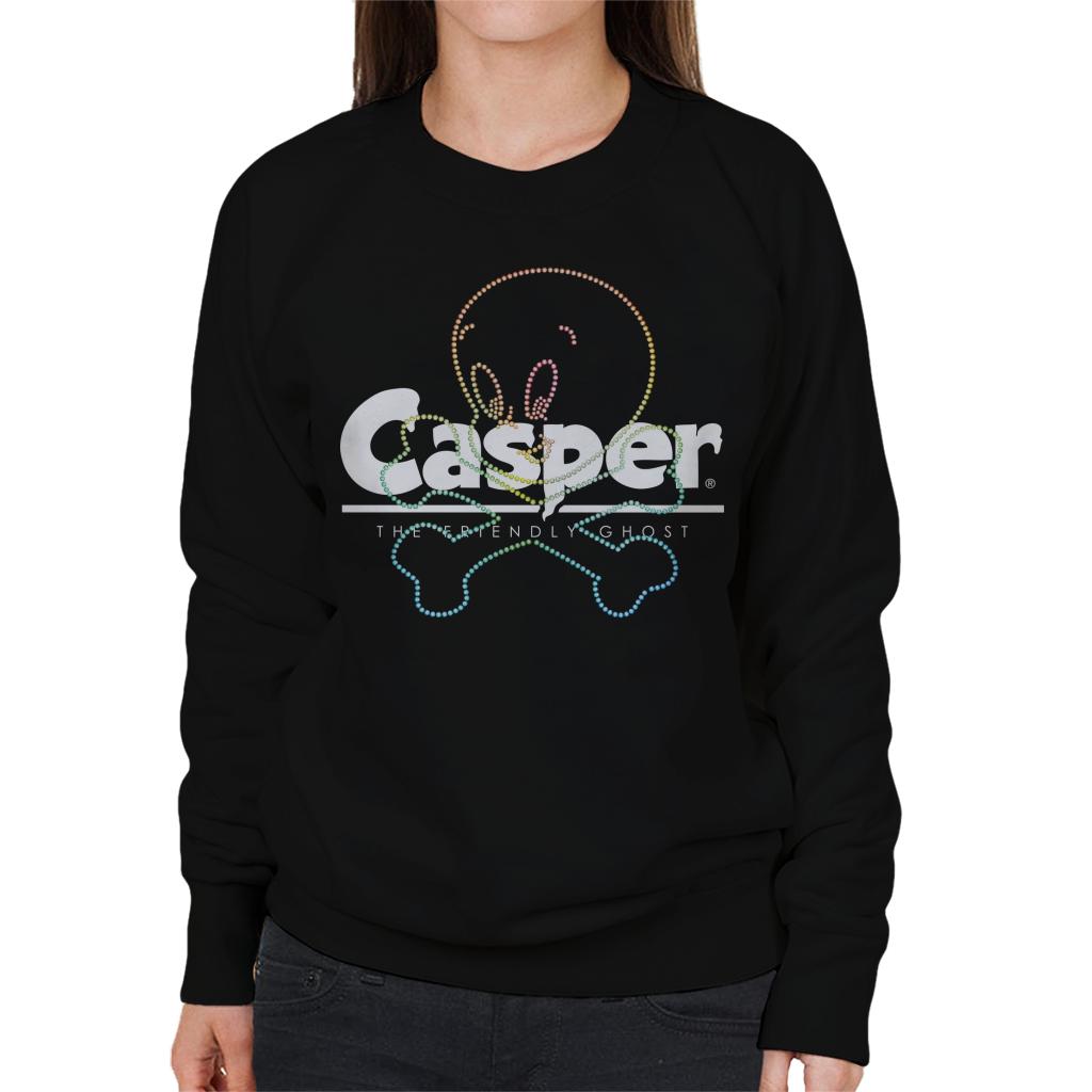 Casper The Friendly Ghost Crossbones Women's Sweatshirt-ALL + EVERY