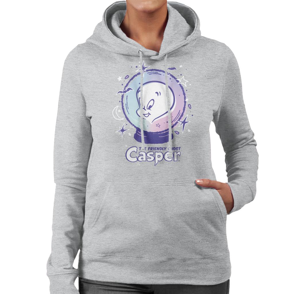 Casper The Friendly Ghost Crystal Ball Women's Hooded Sweatshirt-ALL + EVERY