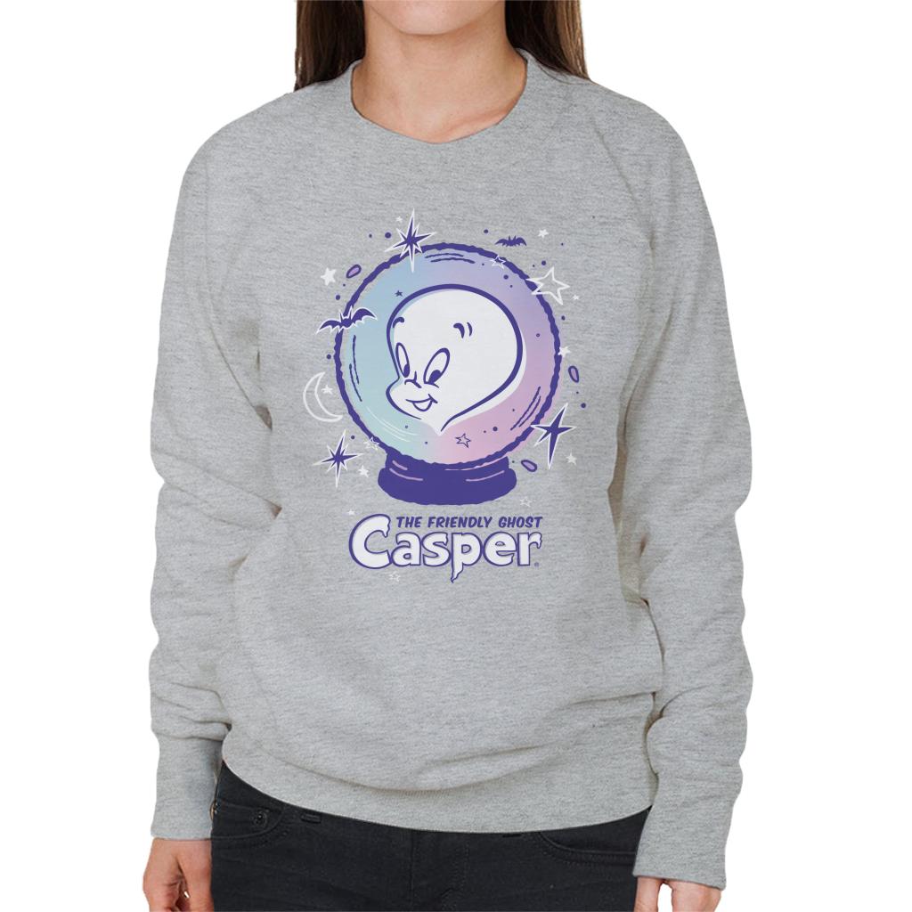 Casper The Friendly Ghost Crystal Ball Women's Sweatshirt-ALL + EVERY