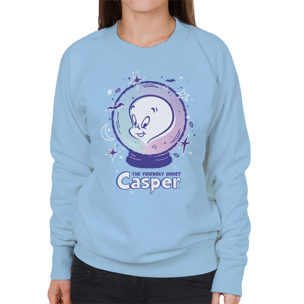 Casper The Friendly Ghost Crystal Ball Women's Sweatshirt-ALL + EVERY