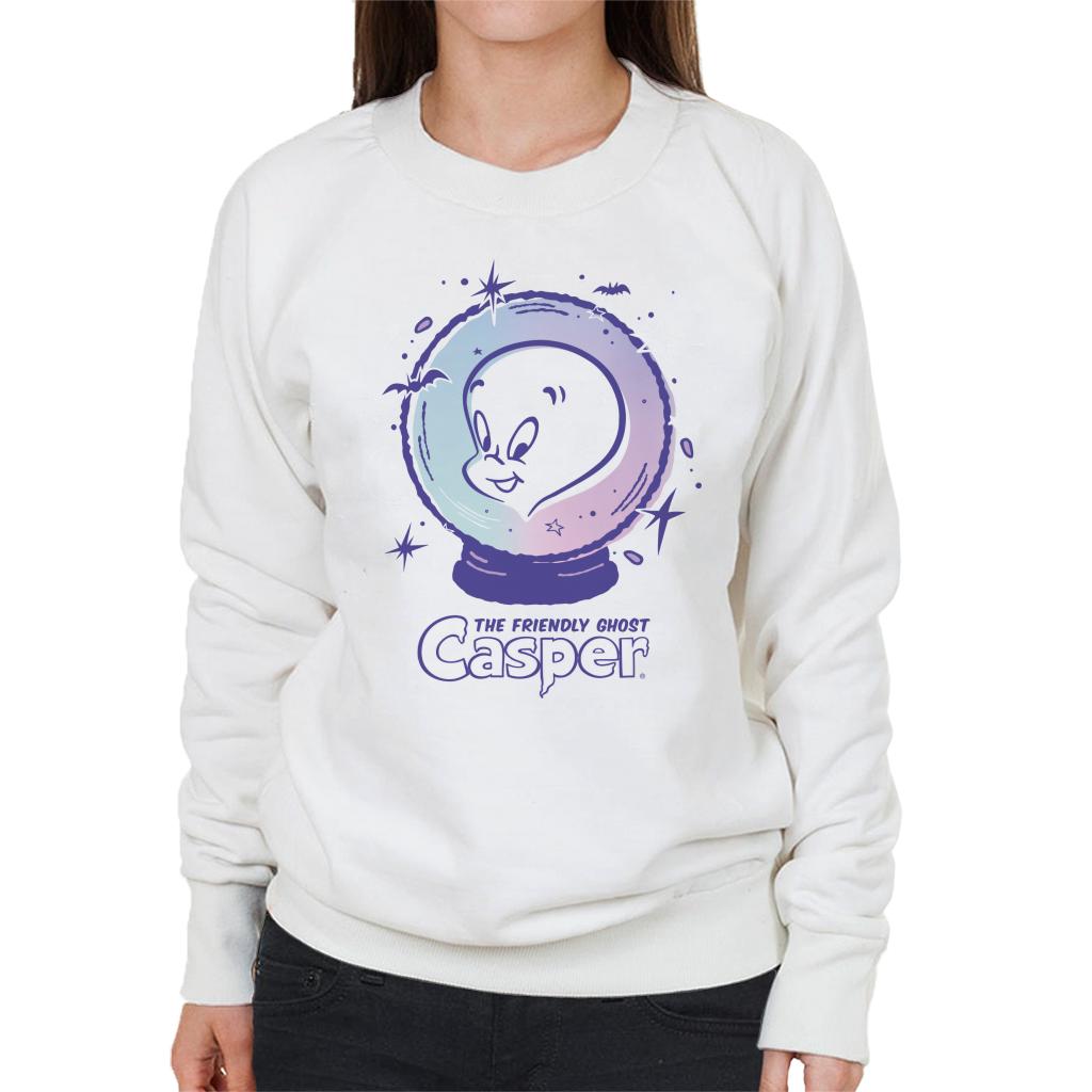 Casper The Friendly Ghost Crystal Ball Women's Sweatshirt-ALL + EVERY