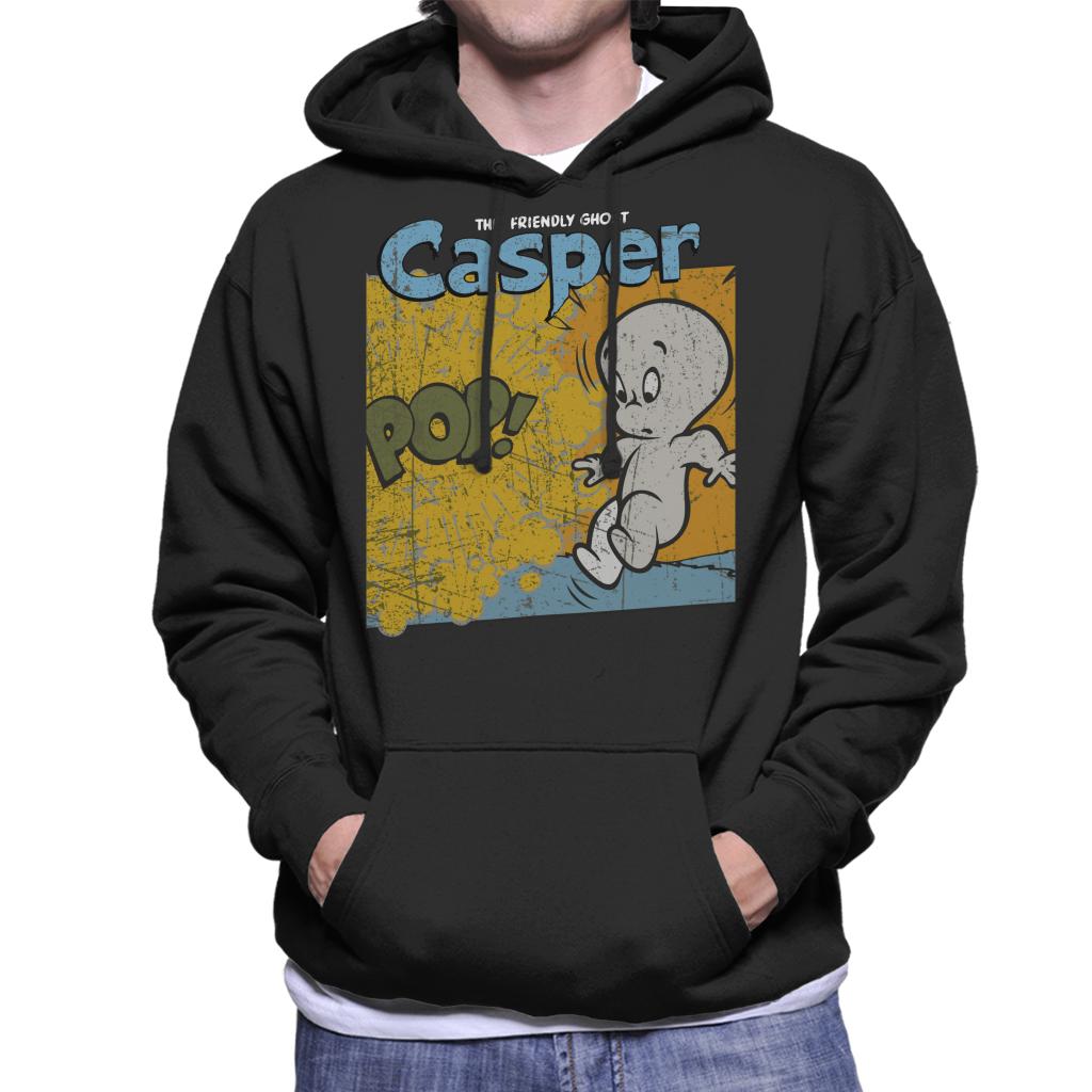 Casper The Friendly Ghost Pop Frame Men's Hooded Sweatshirt-ALL + EVERY