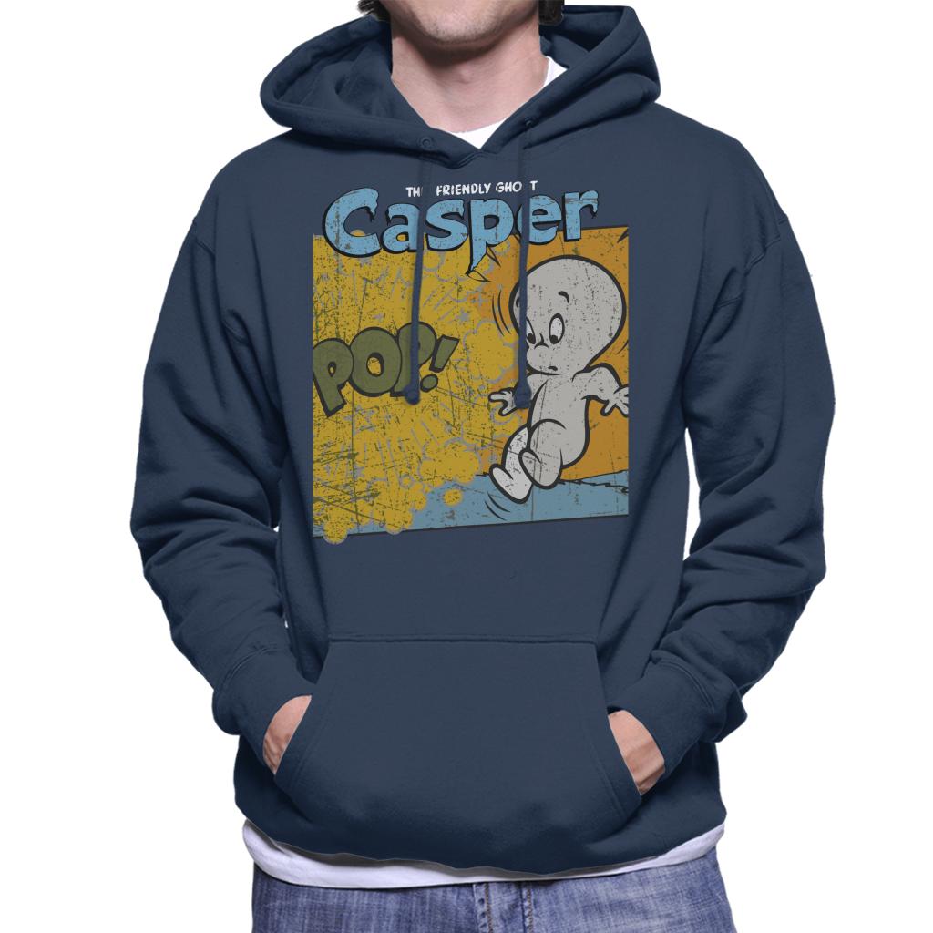 Casper The Friendly Ghost Pop Frame Men's Hooded Sweatshirt-ALL + EVERY