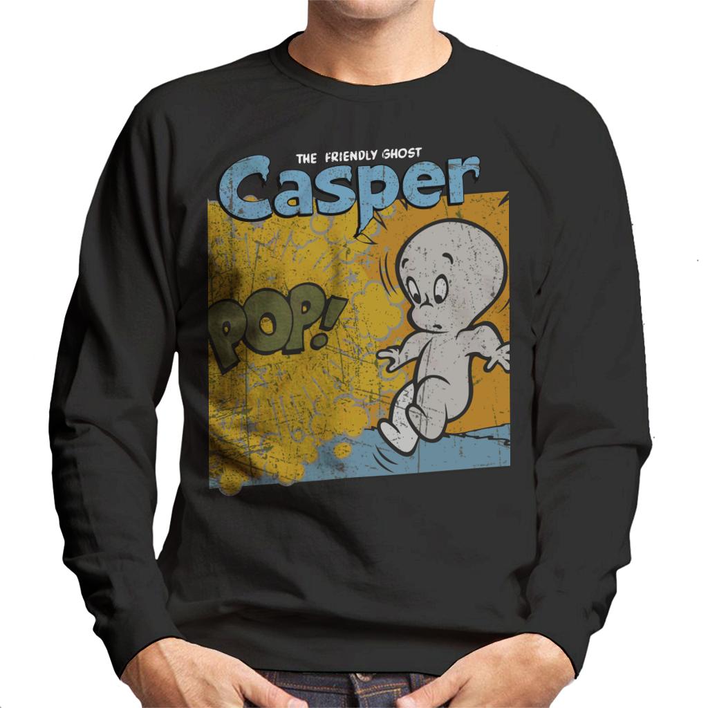 Casper The Friendly Ghost Pop Frame Men's Sweatshirt-ALL + EVERY