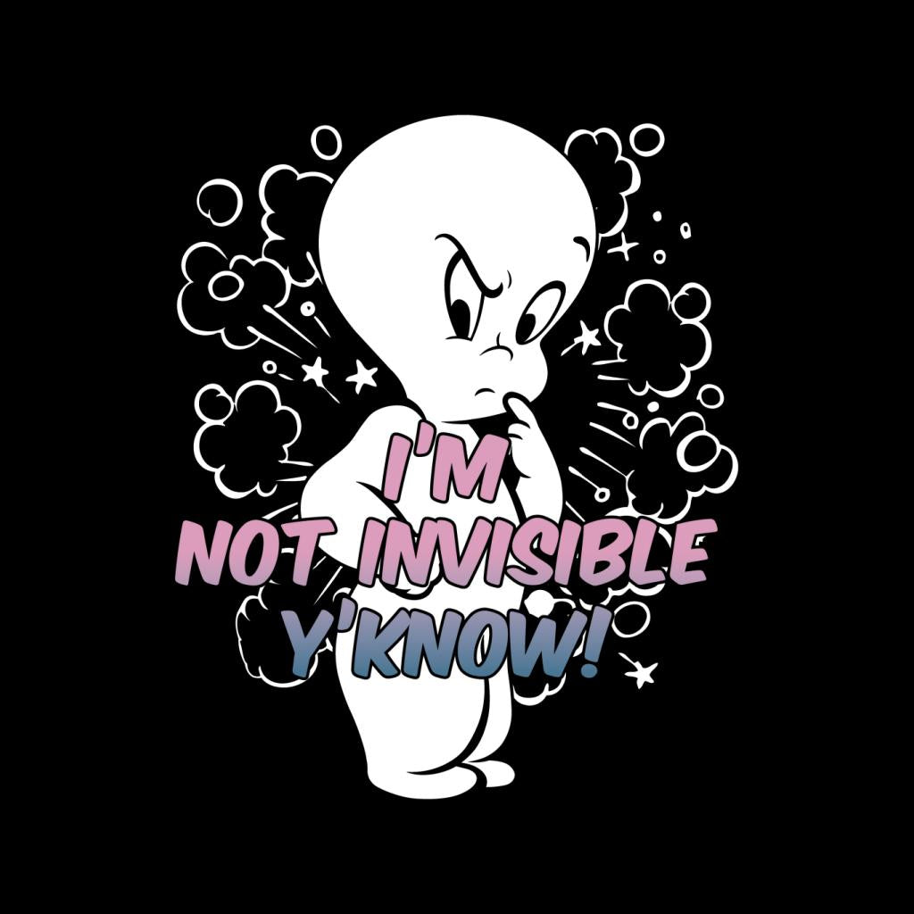 Casper The Friendly Ghost Cross I'm Not Invisible Y'Know Men's T-Shirt-ALL + EVERY