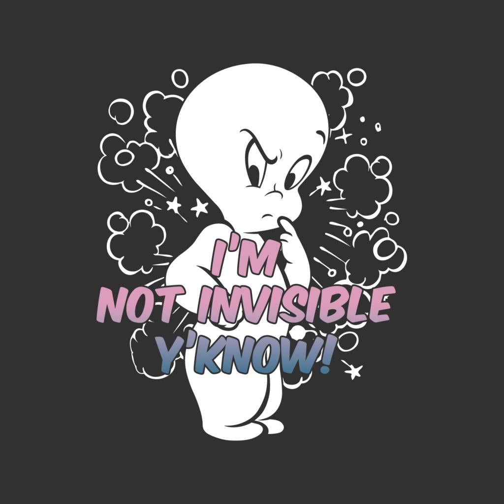 Casper The Friendly Ghost Cross I'm Not Invisible Y'Know Women's T-Shirt-ALL + EVERY