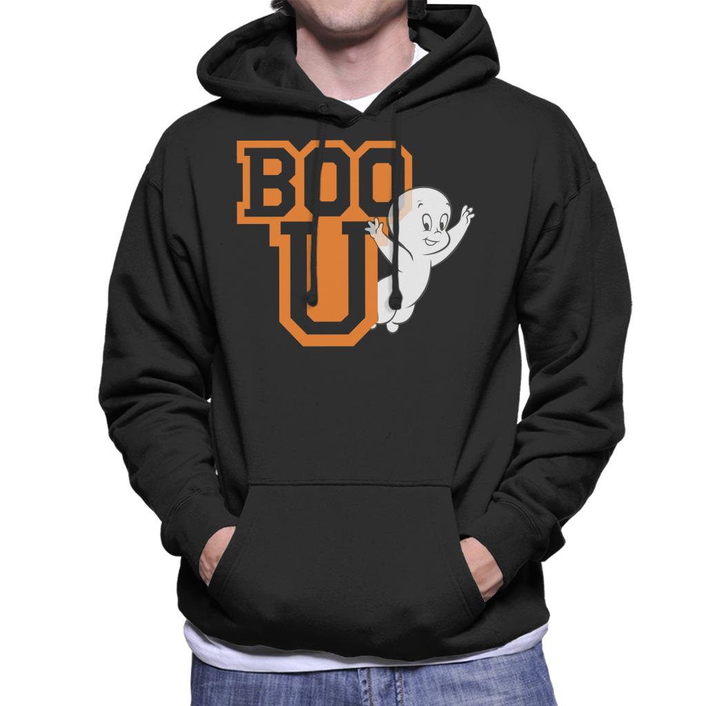 Casper The Friendly Ghost Boo You Varisty Men's Hooded Sweatshirt-ALL + EVERY