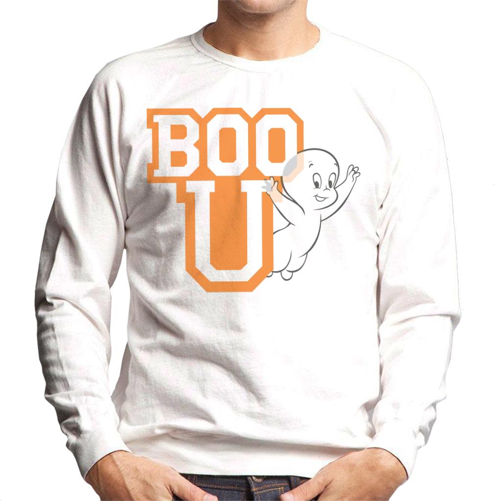 Casper The Friendly Ghost Boo You Varisty Men's Sweatshirt-ALL + EVERY