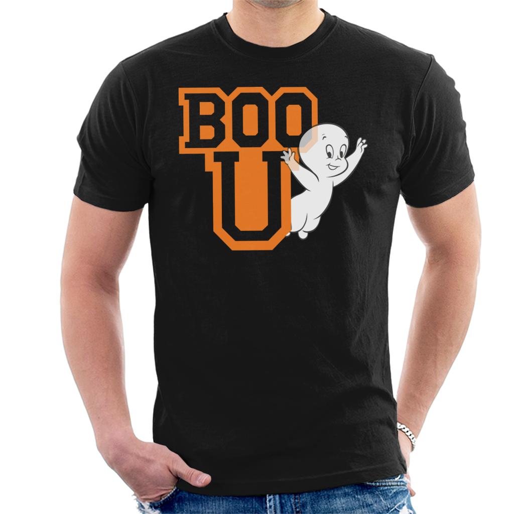 Casper The Friendly Ghost Boo You Varisty Men's T-Shirt-ALL + EVERY