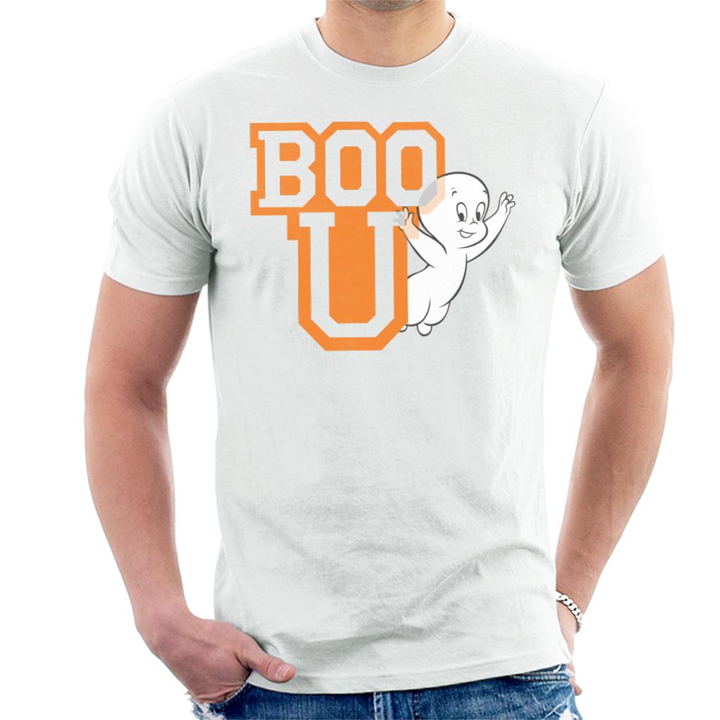 Casper The Friendly Ghost Boo You Varisty Men's T-Shirt-ALL + EVERY