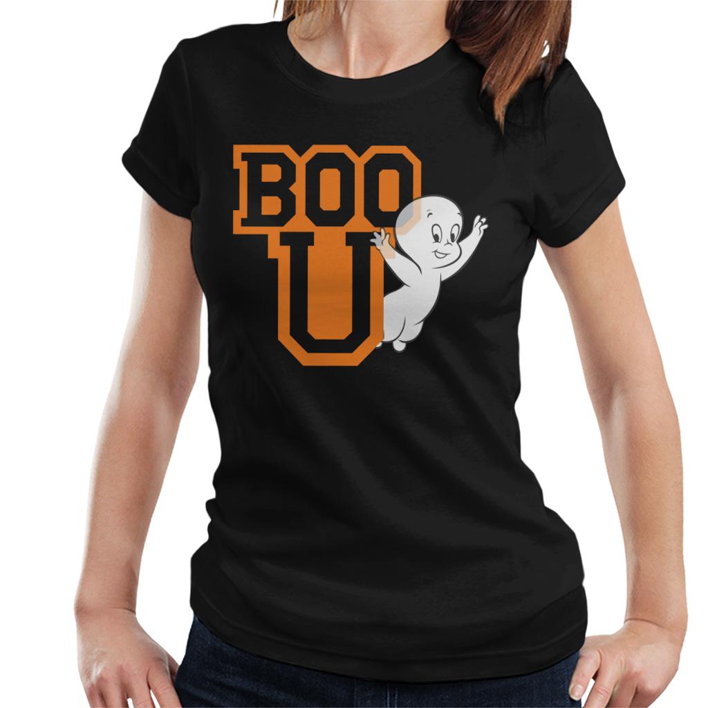 Casper The Friendly Ghost Boo You Varisty Women's T-Shirt-ALL + EVERY