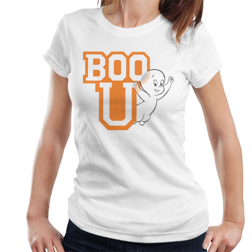 Casper The Friendly Ghost Boo You Varisty Women's T-Shirt-ALL + EVERY