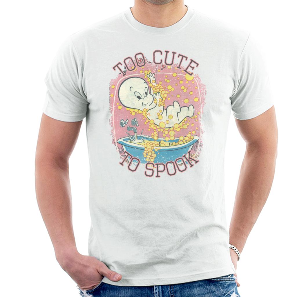 Casper The Friendly Ghost Too Cute To Spook Men's T-Shirt-ALL + EVERY