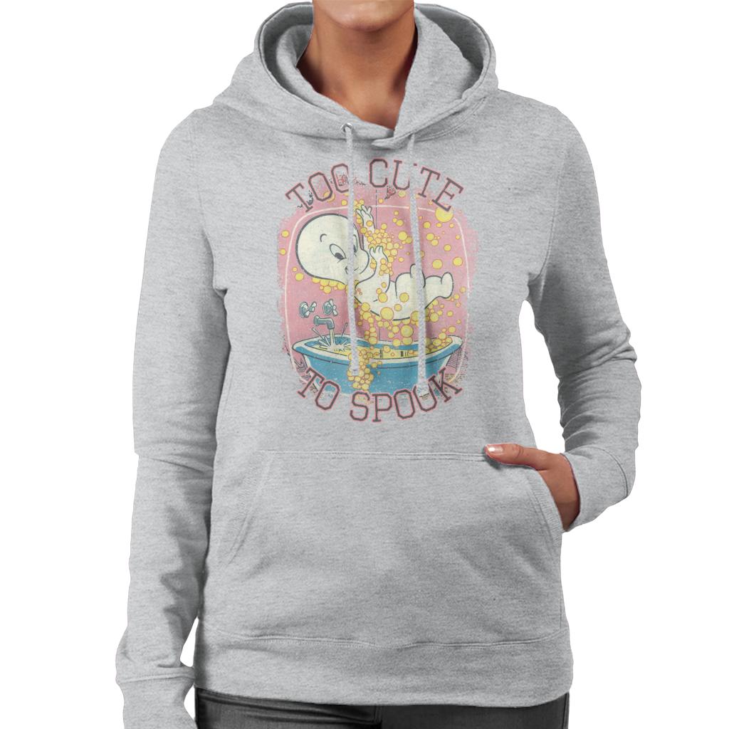 Casper The Friendly Ghost Too Cute To Spook Women's Hooded Sweatshirt-ALL + EVERY