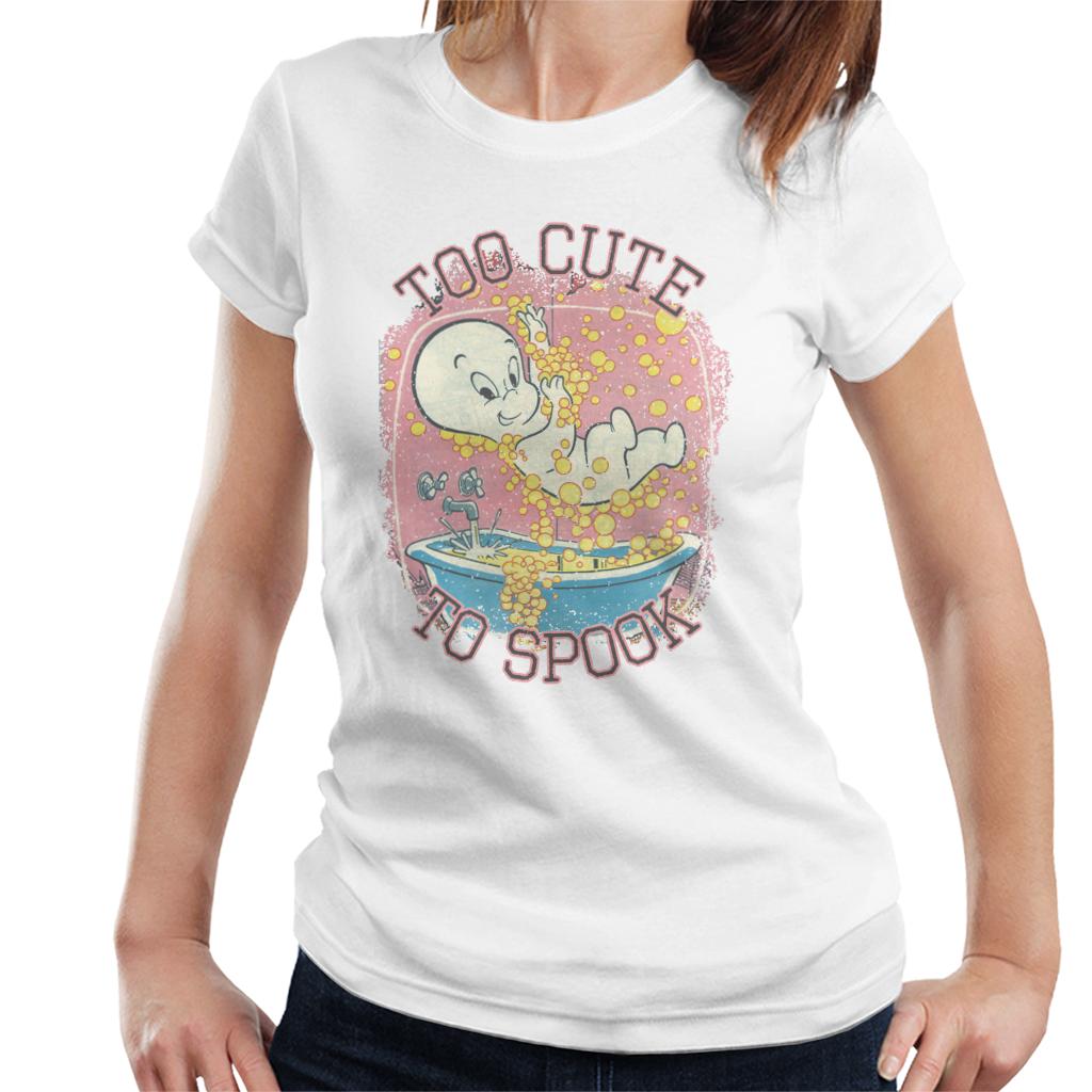 Casper The Friendly Ghost Too Cute To Spook Women's T-Shirt-ALL + EVERY