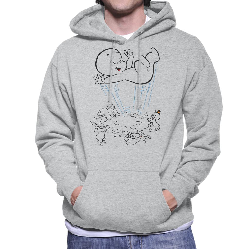 Casper The Friendly Ghost Cloud Bounce Men's Hooded Sweatshirt-ALL + EVERY