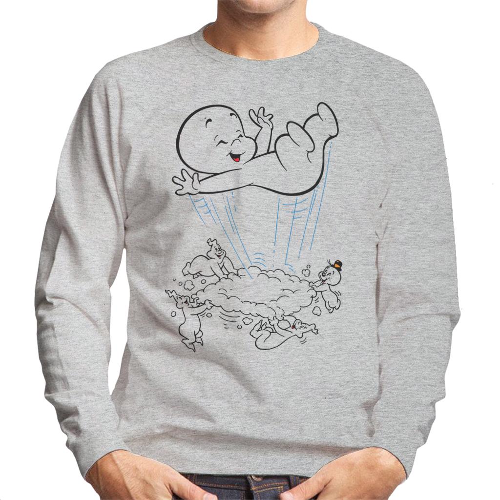 Casper The Friendly Ghost Cloud Bounce Men's Sweatshirt-ALL + EVERY