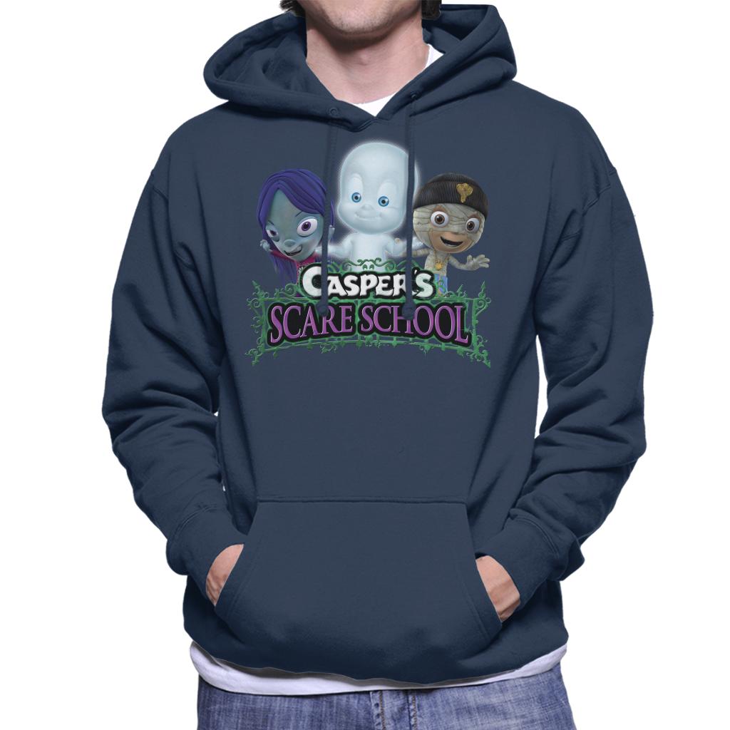 Casper The Friendly Ghost Scare School Men's Hooded Sweatshirt-ALL + EVERY