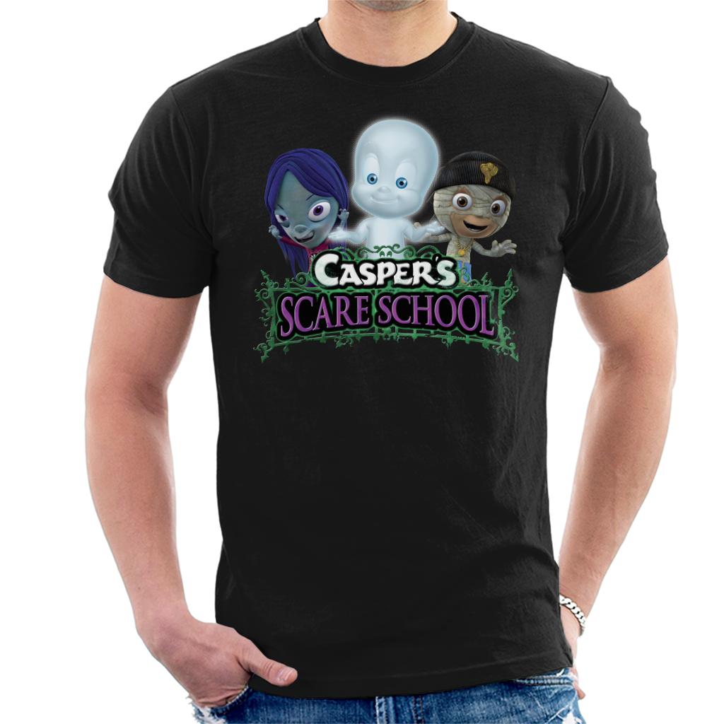 Casper The Friendly Ghost Scare School Men's T-Shirt-ALL + EVERY