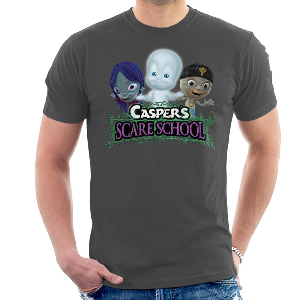 Casper The Friendly Ghost Scare School Men's T-Shirt-ALL + EVERY