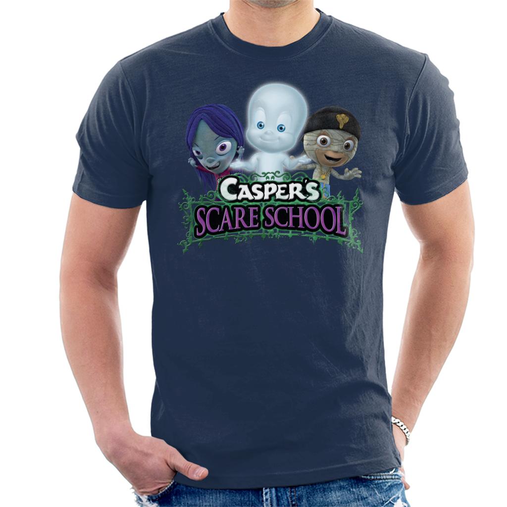 Casper The Friendly Ghost Scare School Men's T-Shirt-ALL + EVERY