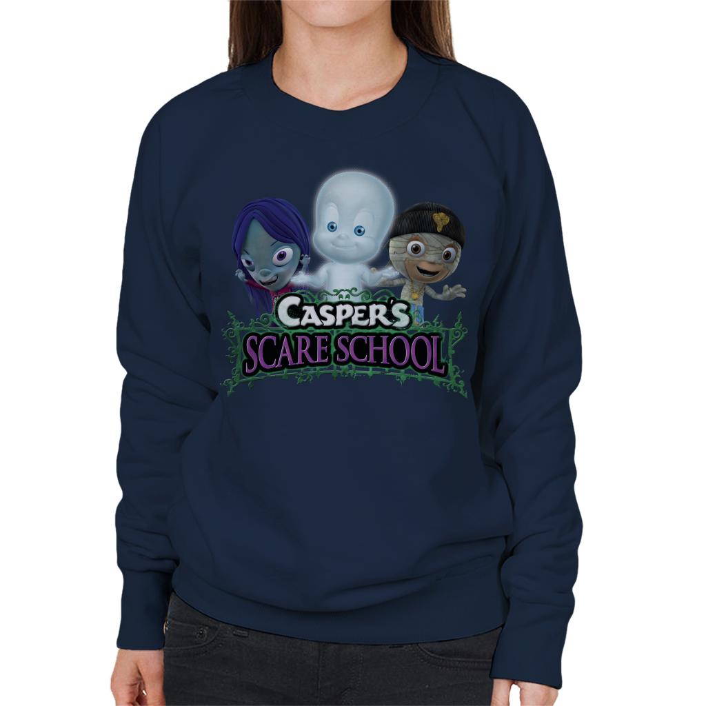 Casper The Friendly Ghost Scare School Women's Sweatshirt-ALL + EVERY