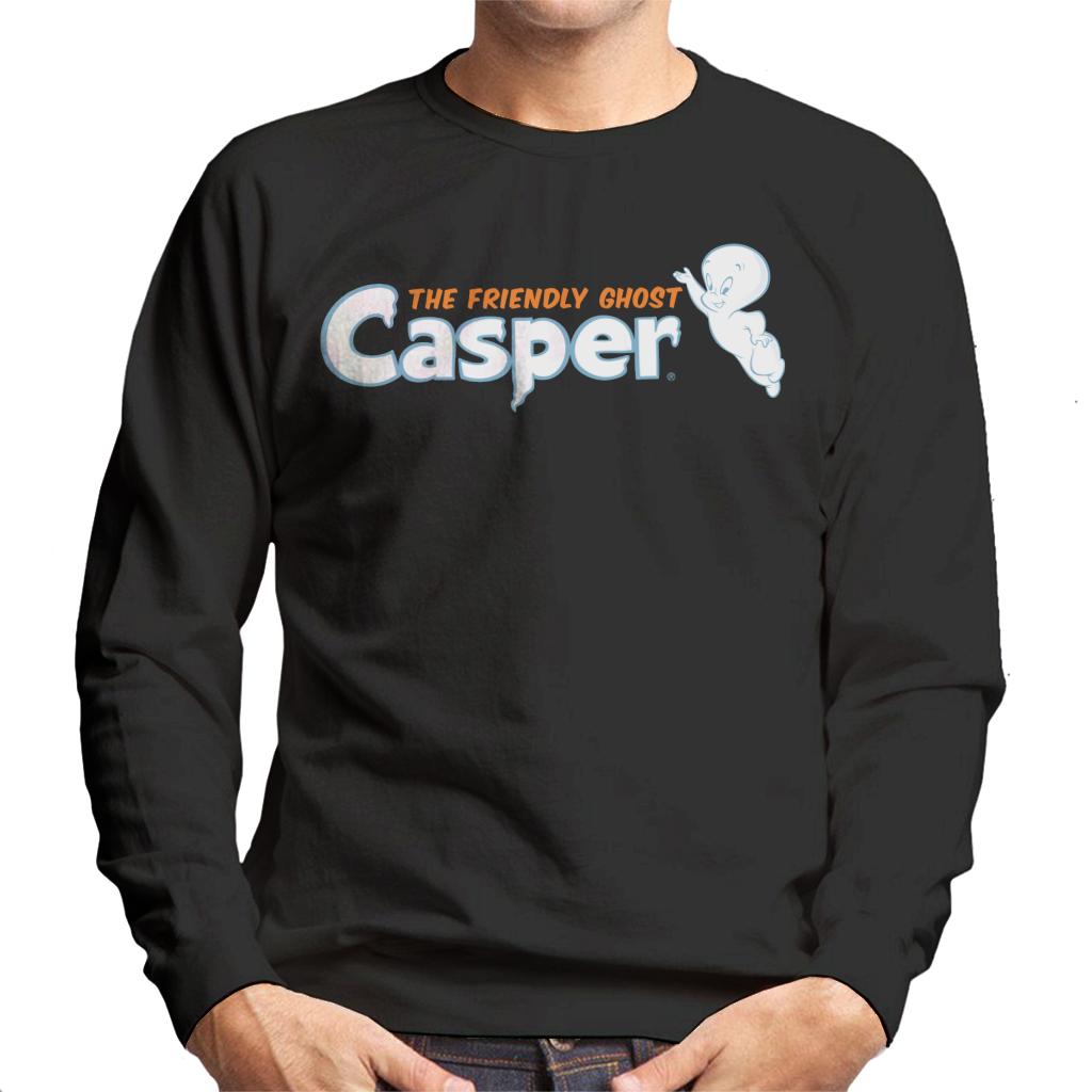 Casper The Friendly Ghost Flying Logo Men's Sweatshirt-ALL + EVERY