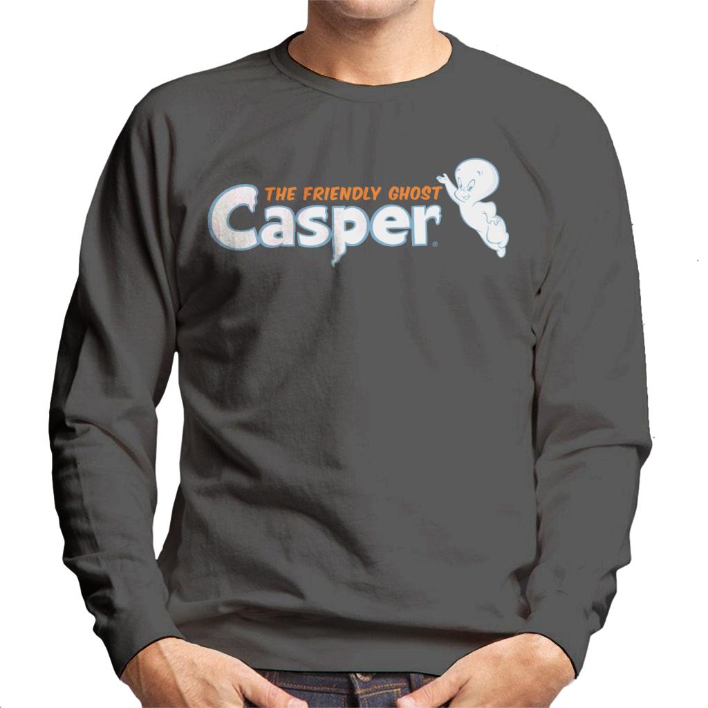 Casper The Friendly Ghost Flying Logo Men's Sweatshirt-ALL + EVERY