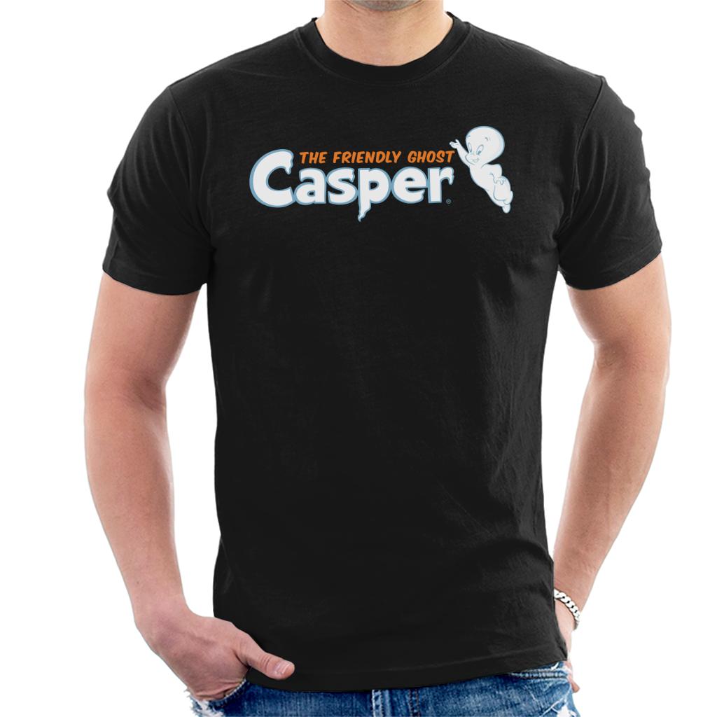 Casper The Friendly Ghost Flying Logo Men's T-Shirt-ALL + EVERY