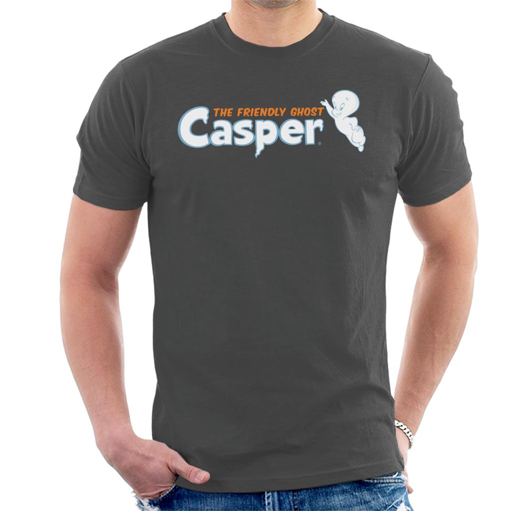 Casper The Friendly Ghost Flying Logo Men's T-Shirt-ALL + EVERY