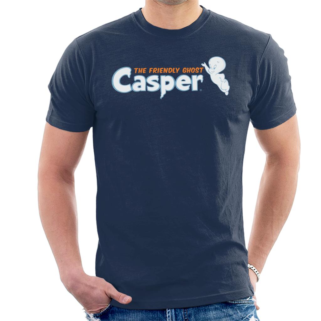 Casper The Friendly Ghost Flying Logo Men's T-Shirt-ALL + EVERY