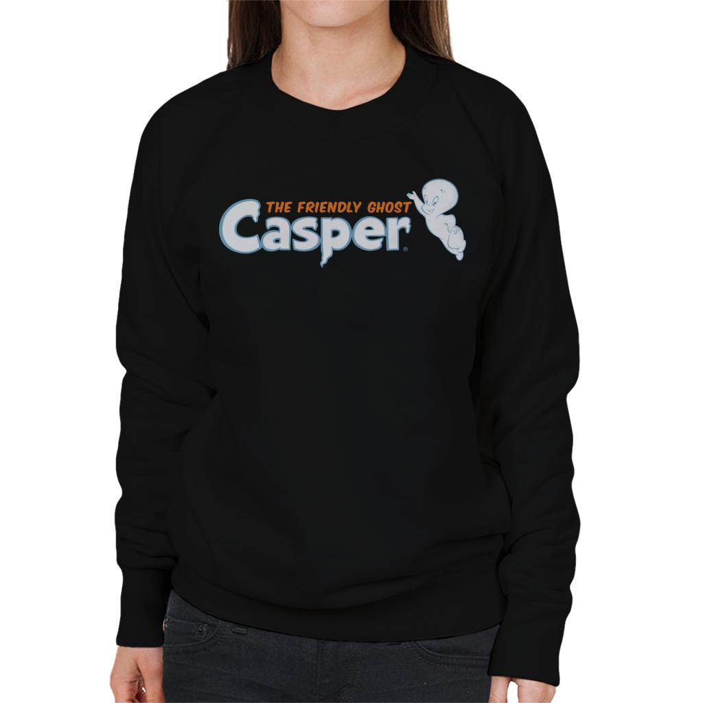 Casper The Friendly Ghost Flying Logo Women's Sweatshirt-ALL + EVERY