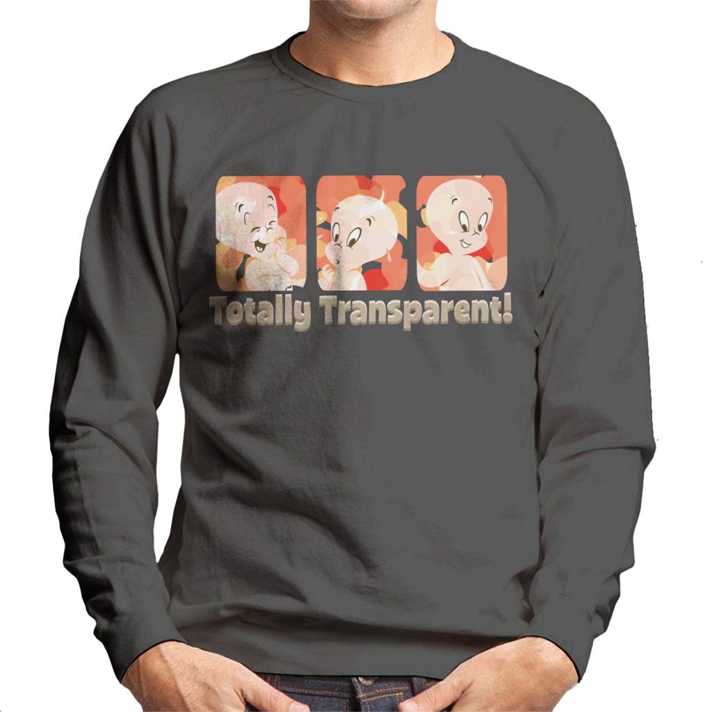 Casper The Friendly Ghost Totally Transparent Men's Sweatshirt-ALL + EVERY