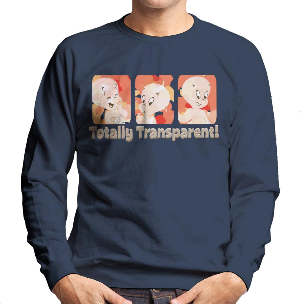 Casper The Friendly Ghost Totally Transparent Men's Sweatshirt-ALL + EVERY