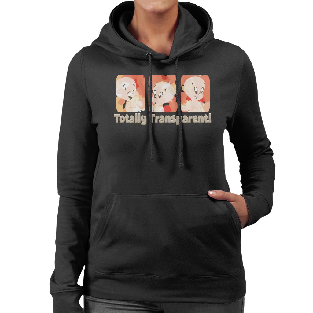 Casper The Friendly Ghost Totally Transparent Women's Hooded Sweatshirt-ALL + EVERY