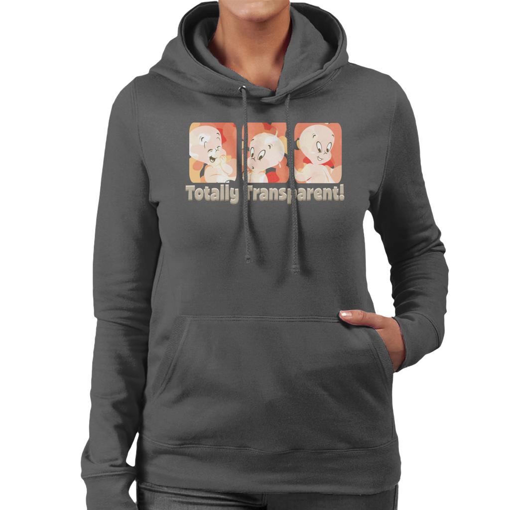 Casper The Friendly Ghost Totally Transparent Women's Hooded Sweatshirt-ALL + EVERY