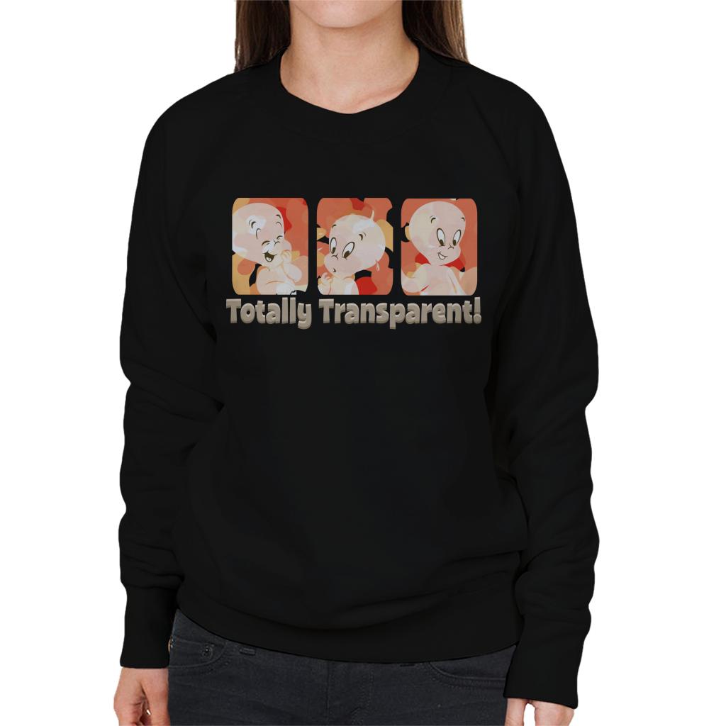 Casper The Friendly Ghost Totally Transparent Women's Sweatshirt-ALL + EVERY