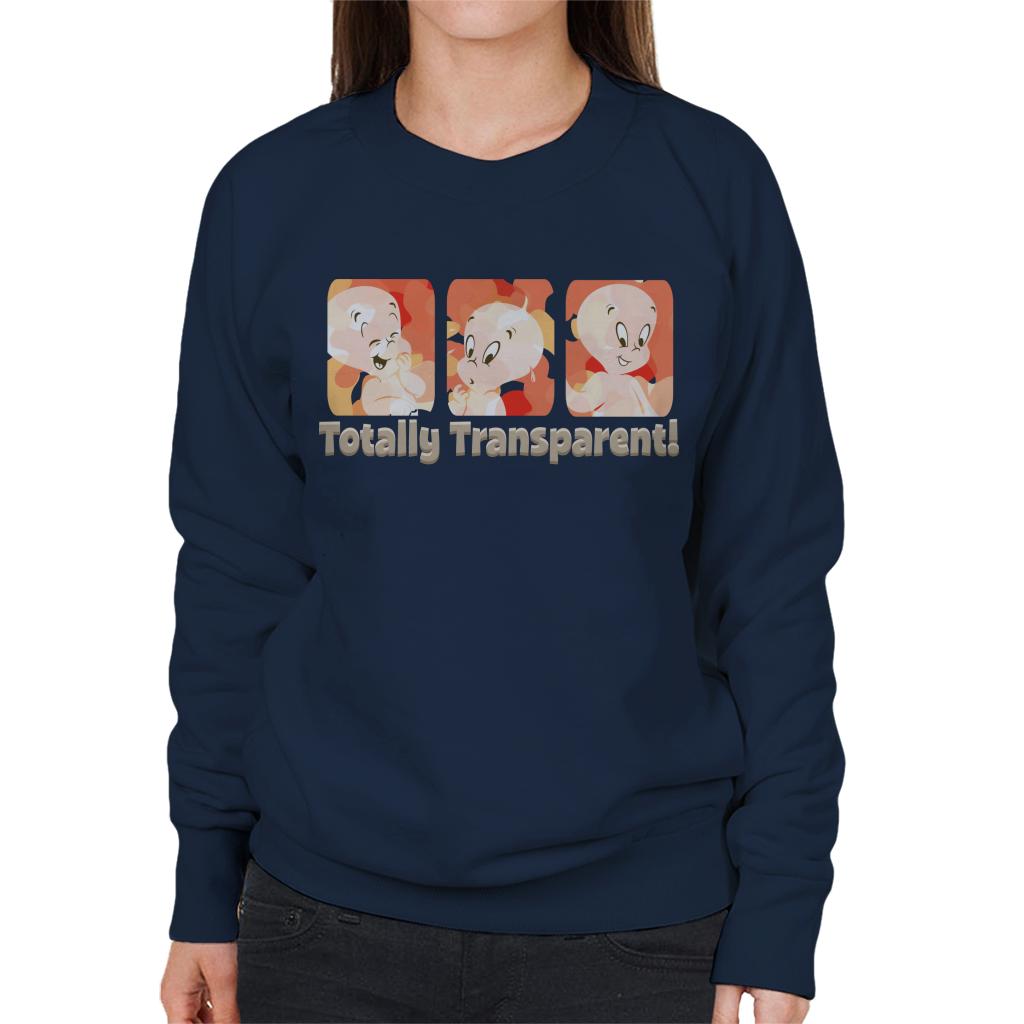 Casper The Friendly Ghost Totally Transparent Women's Sweatshirt-ALL + EVERY