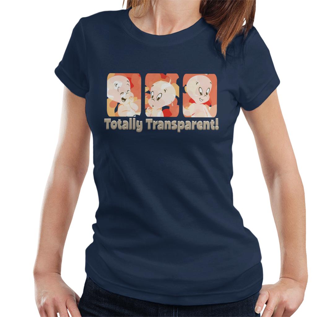 Casper The Friendly Ghost Totally Transparent Women's T-Shirt-ALL + EVERY