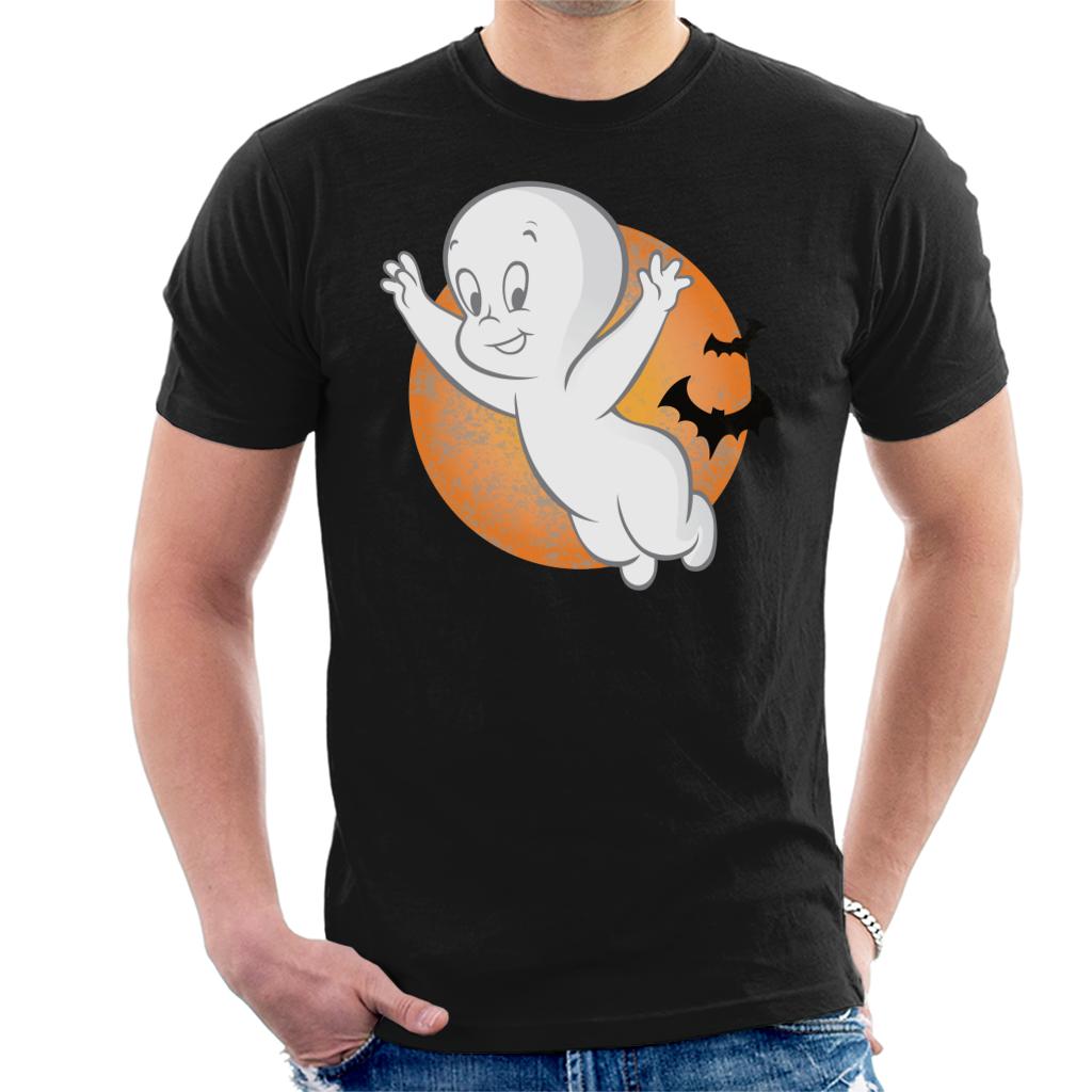 Casper The Friendly Ghost Moon Flying Men's T-Shirt-ALL + EVERY