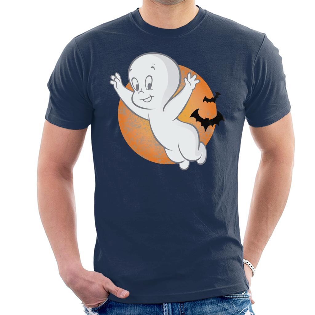 Casper The Friendly Ghost Moon Flying Men's T-Shirt-ALL + EVERY