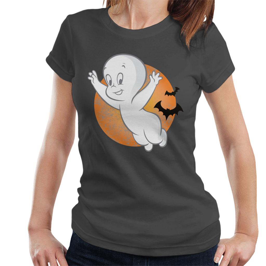 Casper The Friendly Ghost Moon Flying Women's T-Shirt-ALL + EVERY