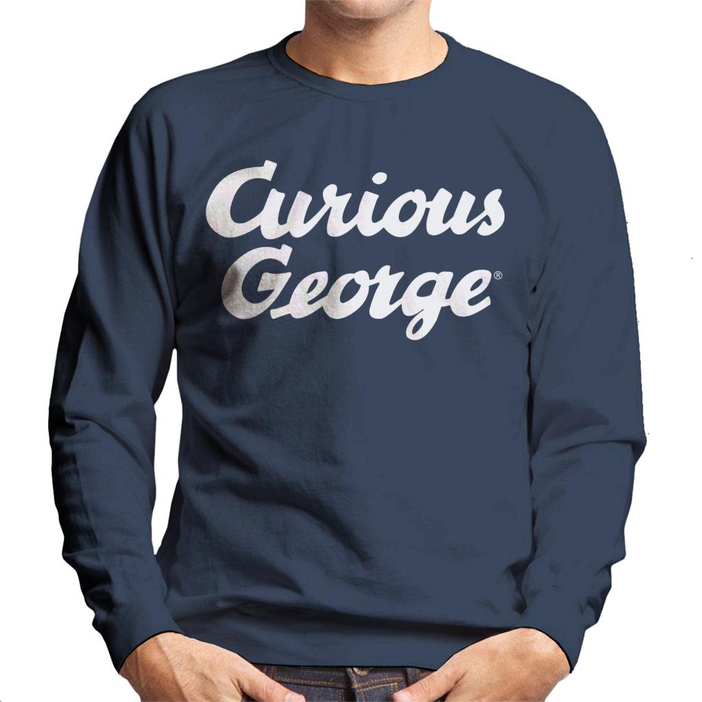 Curious George Big Logo Men's Sweatshirt-ALL + EVERY