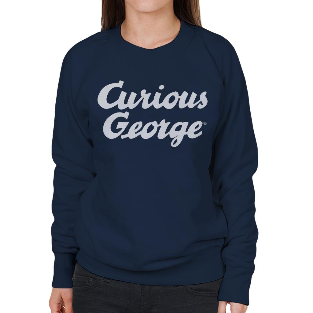 Curious George Big Logo Women's Sweatshirt-ALL + EVERY