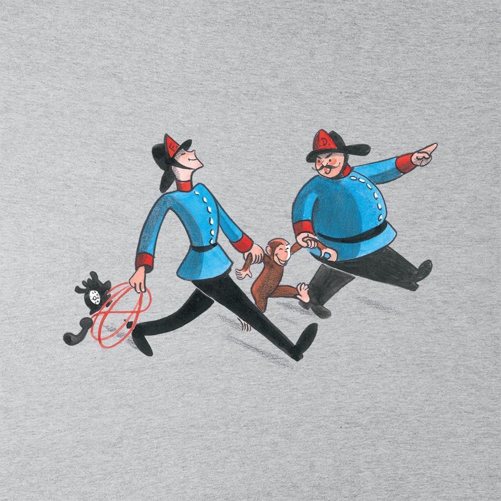 Curious George Fire Department Women's Sweatshirt-ALL + EVERY