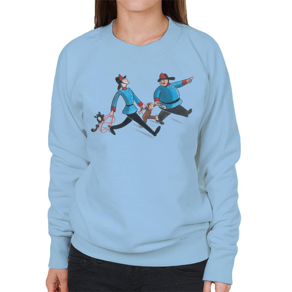 Curious George Fire Department Women's Sweatshirt-ALL + EVERY