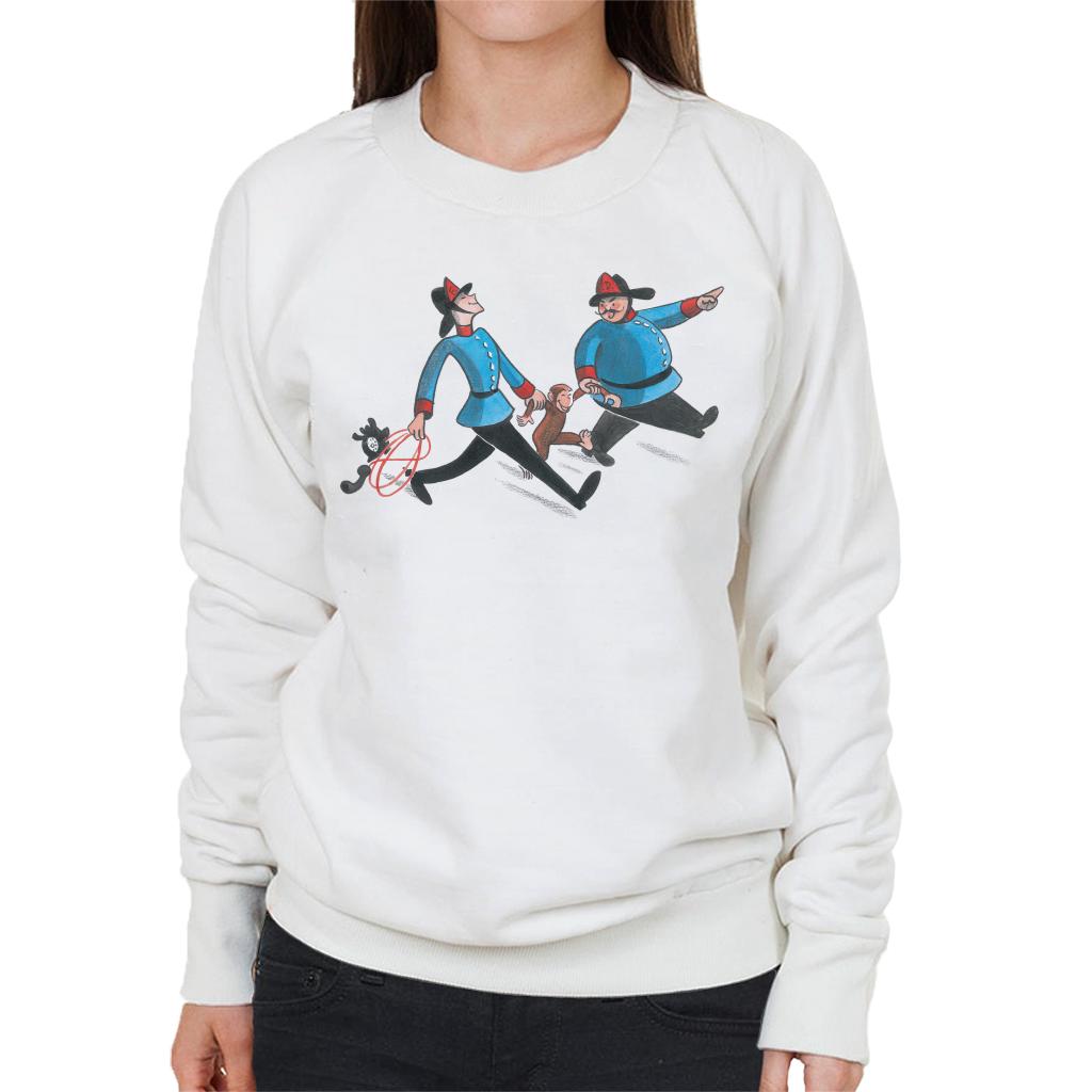Curious George Fire Department Women's Sweatshirt-ALL + EVERY